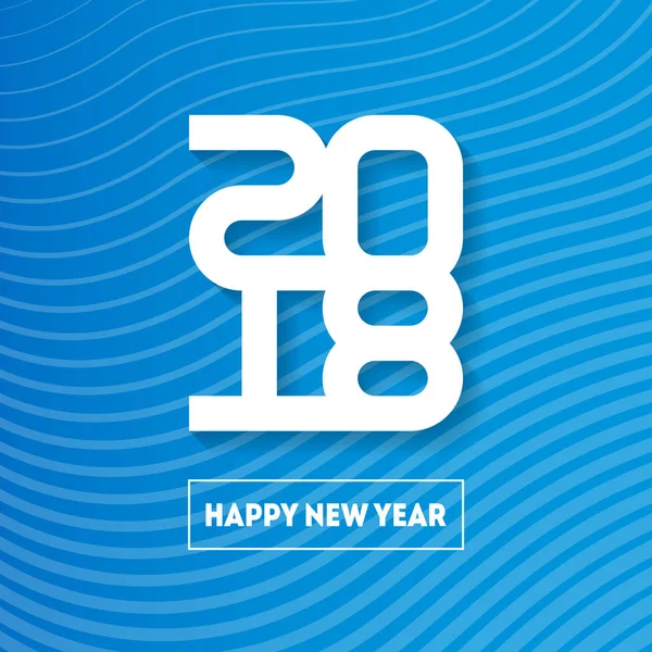 Πολύχρωμη ατμοσφαιρική αφίσα νέο έτος — Διανυσματικό Αρχείο