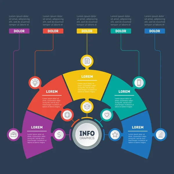 Infografiki technologia procesu — Wektor stockowy