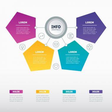 Web şablonu grafik, US veya diyagram 4 adımlar ile. Vektör dinamik infographics ya da zihin haritası teknolojisi veya eğitim süreci. İş sunma ya da Infographic 4 seçenekleri ile