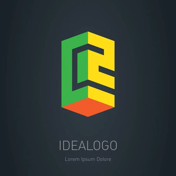 Logo Inicial Logotipo Inicial Del Monograma Elemento Diseño Vectorial Icono — Vector de stock