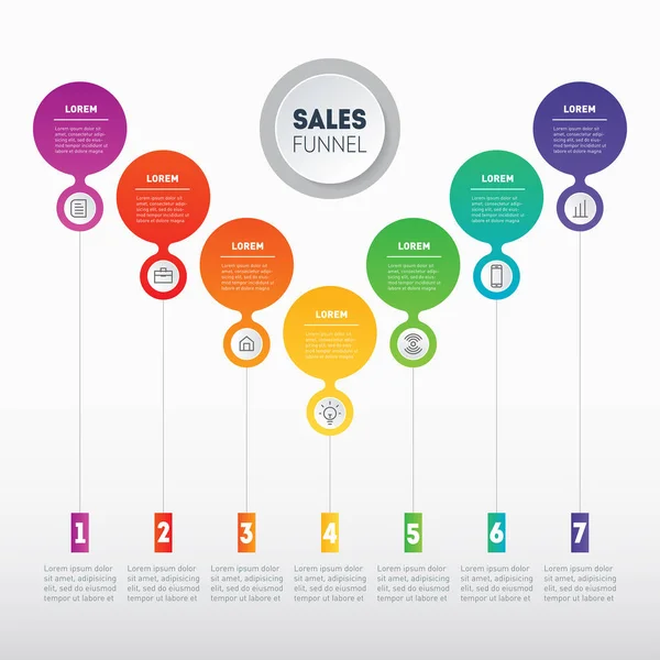 Företagspresentation Med Färgglada Alternativ Vit Bakgrund Webbmall Diagram Infographic Mindmap — Stock vektor