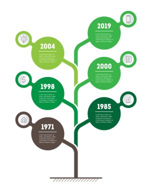 Dikey zaman çizelgesi infographics. Geliştirme ve iş büyüme. Zaman çizgisi veya zihin eşleyin. İş tanıtımı kavramı ile 6 seçenekleri, parçalar, adımları veya işlemler.