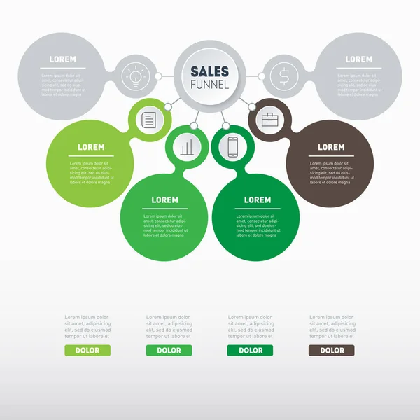 Chronologie Des Tendances Agricoles Concept Entreprise Avec Options Pièces Étapes — Image vectorielle