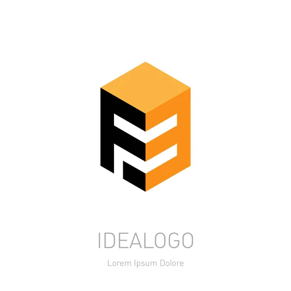 Logotipo Simples Isolado Sobre Fundo Branco —  Vetores de Stock