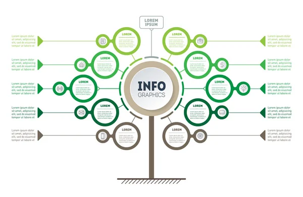 Gráficos Información Vectorial Segundo Plano Para Sus Presentaciones Comerciales — Vector de stock