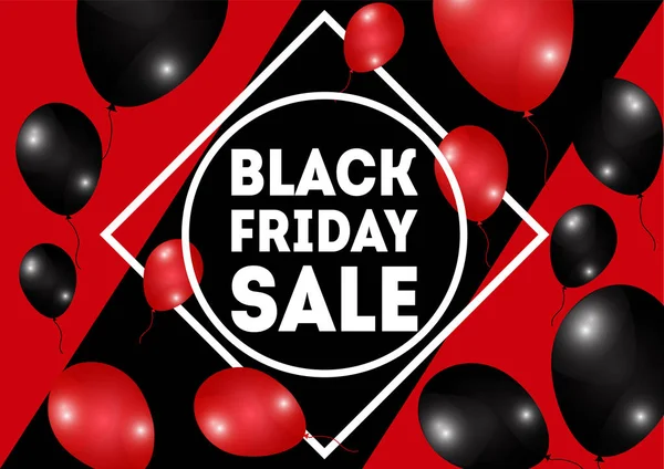 Black Friday Sale Banner Simply Vector Illustration — Stock Vector