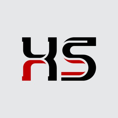 Şirketiniz için harf içeren X Logosu, basitçe vektör illüstrasyonu 