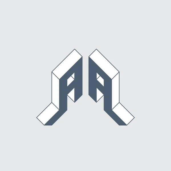 Logo Компанії Буквами Просто Векторна Ілюстрація — стоковий вектор