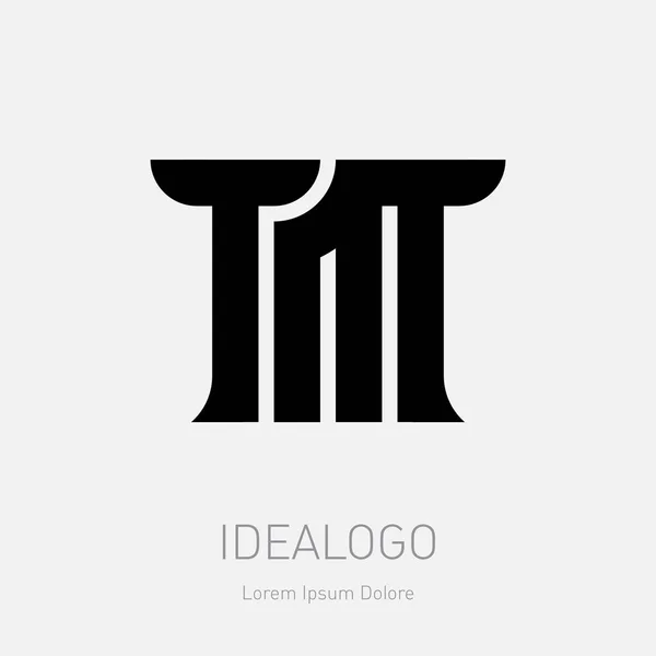 Logotipo Letras Simplesmente Ilustração Vetorial — Vetor de Stock