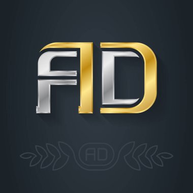 Bir logo. 3D simge ya da logotype şablonu. Vektör illüstrasyonu