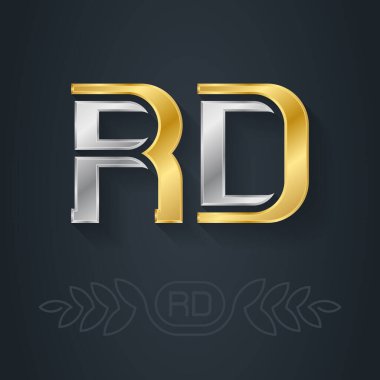 Tek logo. 3D simge ya da logotype şablonu. Vektör illüstrasyonu