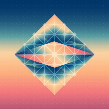 Soyut izometrik prizma