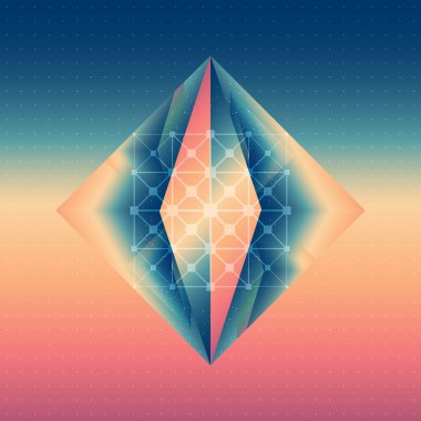 Soyut izometrik prizma