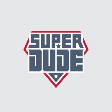 Süper Ahbap, tişört izi. Babalar günü için. Özgün harf ve yıldız ile yama.