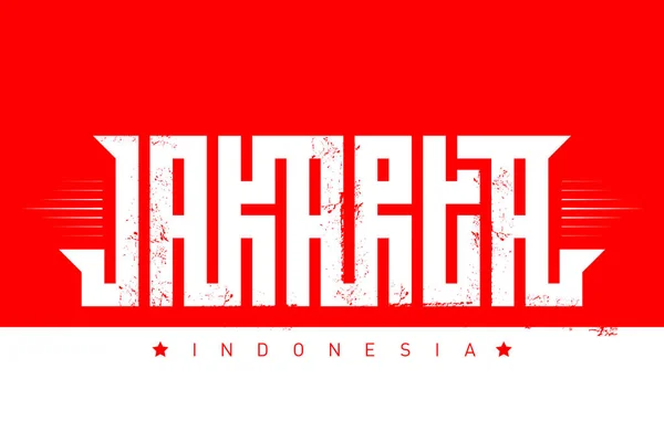 Diseño Logotipos Red Jakarta Concepto Elegante — Vector de stock