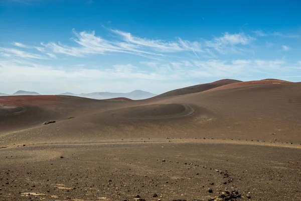 Parque Nacional Timanfaya em Canary Island, Lanzarote — Fotografia de Stock