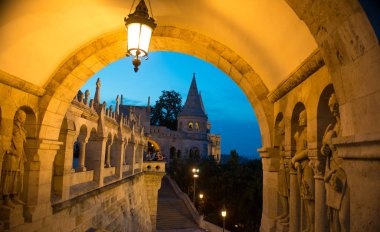 Antik Roma Fishermans burç Macaristan'da arch.