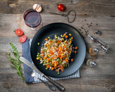 Doğu pilar lüks, TOPVIEW tabakta