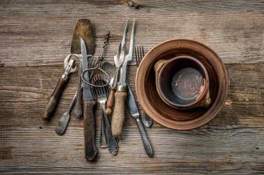 antika rustik dishware, TOPVIEW topluluğu