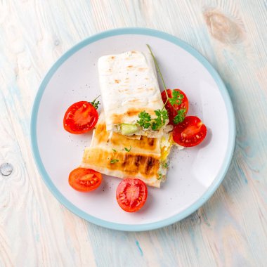 sandviç yakın, TOPVIEW kesilmiş domates ile