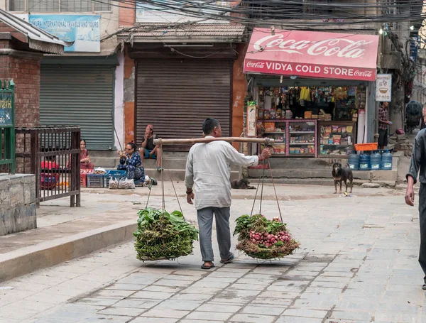 Mercado de frutas en Katmandú — Foto de Stock