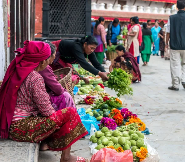 Mercado de frutas en Katmandú —  Fotos de Stock