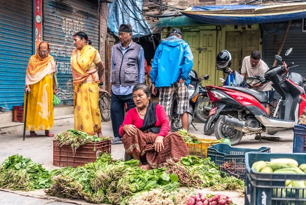 Mercado de frutas en Katmandú —  Fotos de Stock