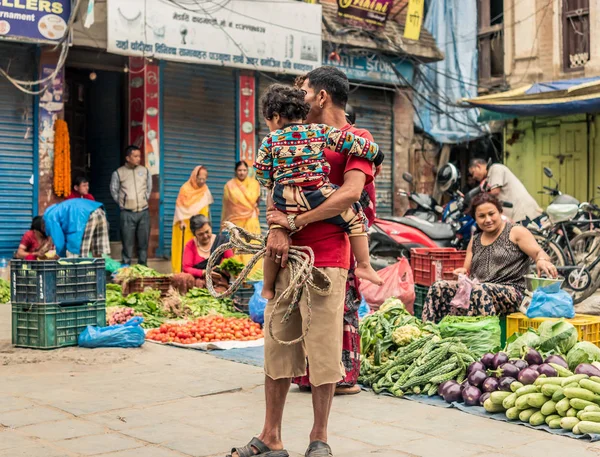 Mercado de frutas en Katmandú —  Fotos de Stock