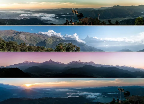 Panoramablick auf den Himalaya, Nepal — Stockfoto