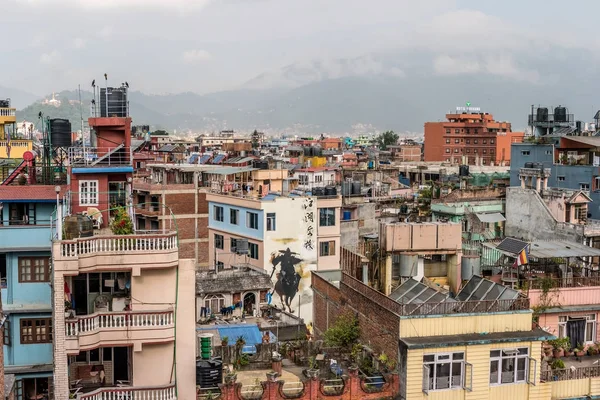 Ver casas de varios pisos en Katmandú, Nepal — Foto de Stock