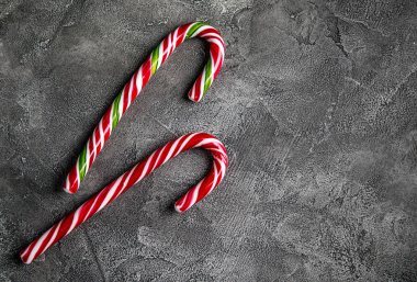 Şeker kamışı metin için yer ile gri arka plan üzerinde