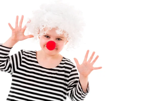 Little girl showing her palms — Stock Photo, Image