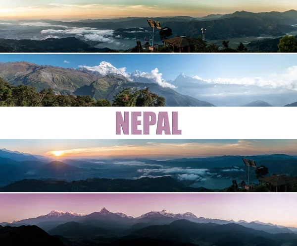 Panoramic view of Himalayas, Nepal — Stock Photo, Image