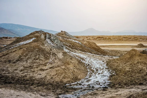 Aktiva lera vulkan i Qobustan — Stockfoto