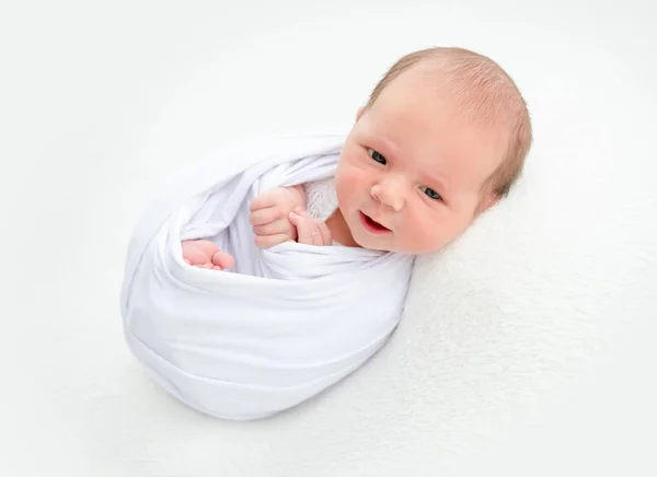 Beautiful awaken newborn — Stock Photo, Image