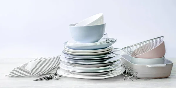 Набір красивого посуду — стокове фото