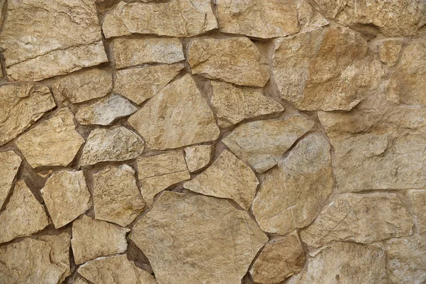 Wall built of large stones