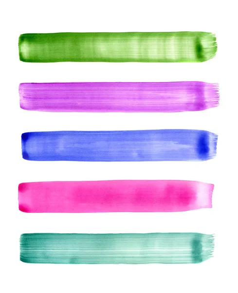 Абстрактні барвисті ручні акварельні елементи — стокове фото