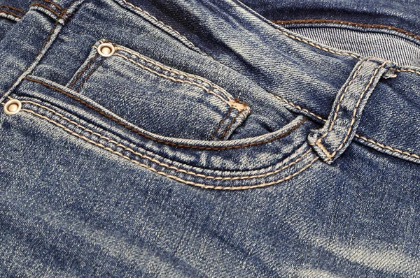 Azul escuro jeans fundo — Fotografia de Stock