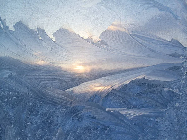 Schönes Eisbild und Sonnenlicht — Stockfoto