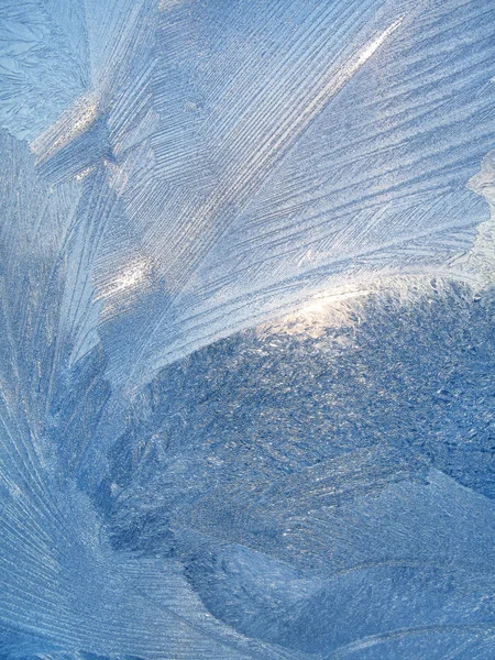 Beautiful ice pattern and sunlight Royalty Free Stock Images