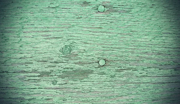 Vintage groen geschilderd verweerde houten textuur — Stockfoto