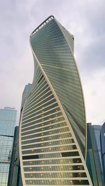 Pencakar langit modern di International Business Center, Moscow , — Stok Foto