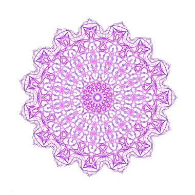 Konsantrik şekilden soyut renkli çizgiler 