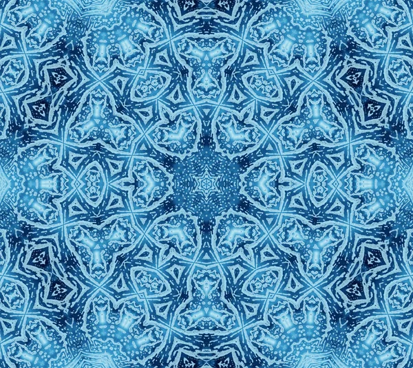 明亮的蓝色抽象同心圆图案 — 图库照片