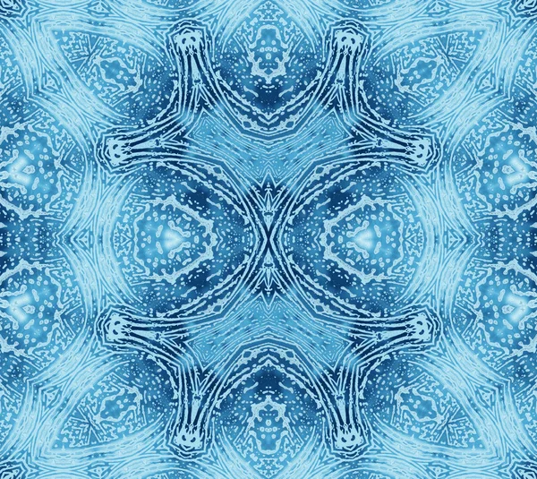 Helder blauw abstract concentrisch patroon — Stockfoto