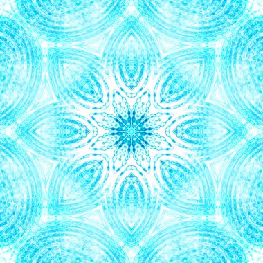 Soyut mavi ve beyaz konsantrik desen