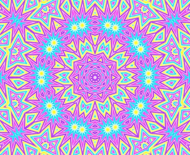 Arka plan ile parlak renkli konsantrik desen