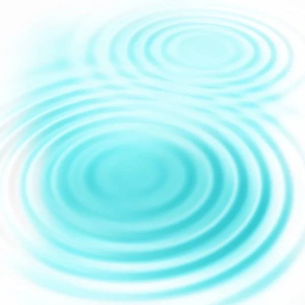 抽象的な青い円形の水を波紋します。 — ストック写真