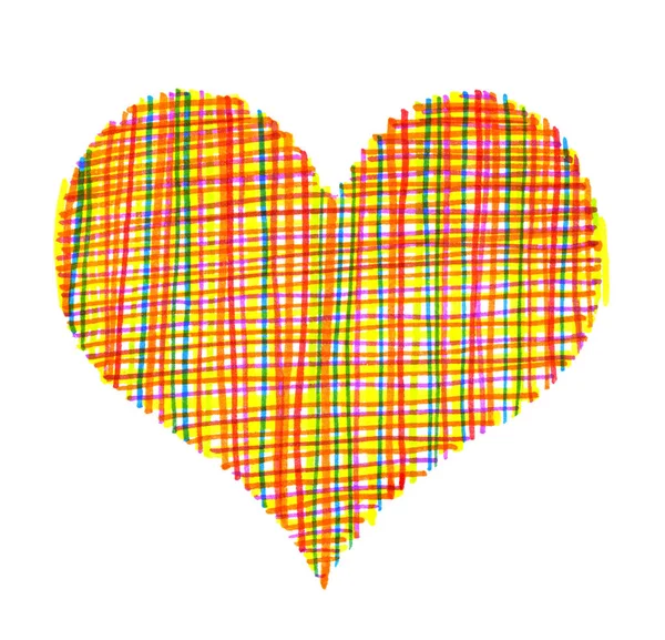 Astratto cuore colorato — Foto Stock